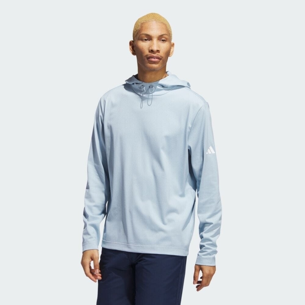 Adidas Wonder Blue Lightweight Golf Hoodie Men's Size S HZ0418 Pullover